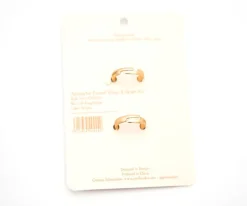 Grech & Co 2 Anillos Esmaltados Enamel Ying Yang+Peace sign^Niños Accesorios Para Bebé Y Niños