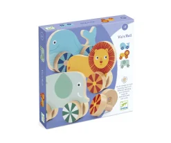 Niños Djeco 3 Animalitos con Ruedas de Madera