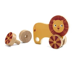 Niños Djeco 3 Animalitos con Ruedas de Madera