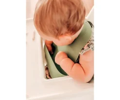 We Might Be Tiny 2 Babero Catchie 2.0 Silicona Blue Dusk & Charcoal^ Baberos