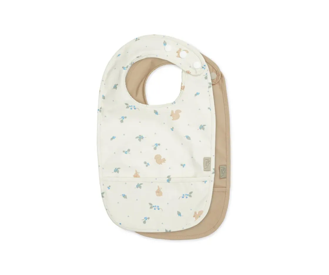 Cam Cam 2 Baberos con Bolsillo Blueberries^ Baberos