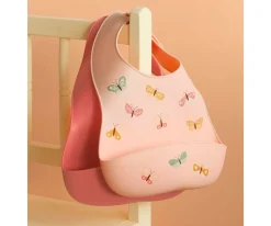 A Little Lovely Company 2 Baberos Silicona Butterflies^ Baberos