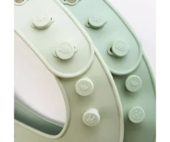 A Little Lovely Company 2 Baberos Silicona Forest Friends^ Baberos