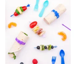 Lunch Punch 7 Bandas de Silicona Brights^Niños Utensilios De Cocina Para Niños