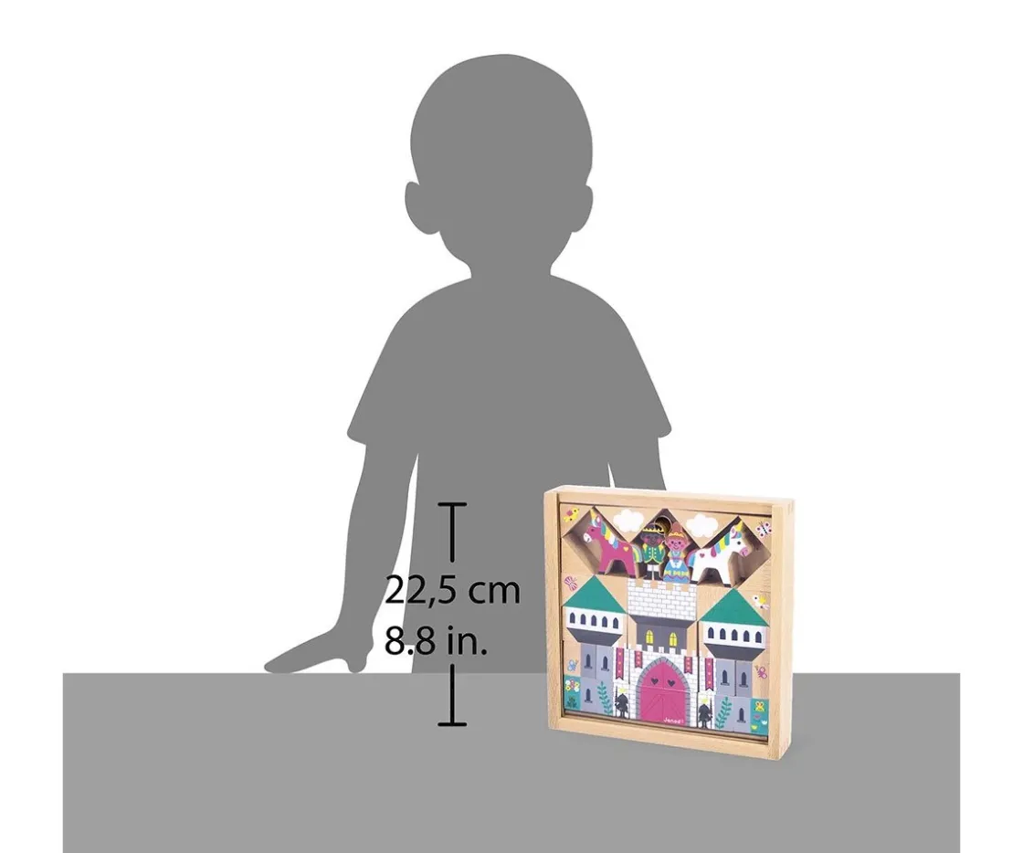 Niños Janod 37 Bloques de Madera Reino Encantado Roads