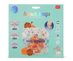 Legami 3 Bolsas Reutilizables para Aperitivos Space