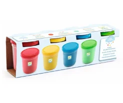 Niños Djeco 4 botes de plastilina