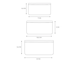 Tutete 3 Cajas Almuerzo Geometric Nature