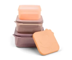 Done by Deer 3 Cajitas Almuerzo Deer Friends Powder^ Cajas De Almuerzo