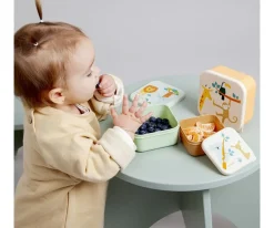 Miniland 3 Cajitas Almuerzo Kiddie Jungle^ Fiambreras Infantiles