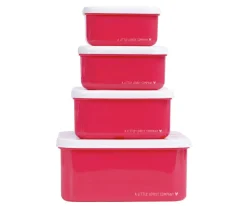 A Little Lovely Company 4 Cajitas Almuerzo y Snacks Cherries