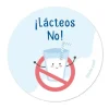 Tutete 1 Chapa ¡Lácteos No!^ Chapas Personalizadas