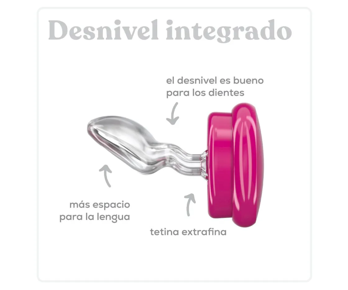 Dentistar 2 Chupetes Anatómicos Day & Night Pink Pink Heart^ Chupetes Con Diseños