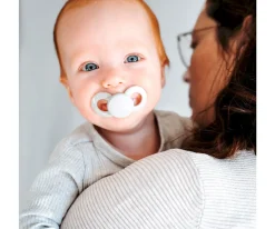 Dentistar 2 Chupetes Anatómicos Day & Night Pink Garnet Heart^ Chupetes Con Diseños