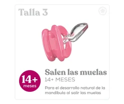 Dentistar 2 Chupetes Anatómicos Day & Night Pink Garnet Heart^ Chupetes Con Diseños