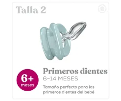 Dentistar 2 Chupetes Anatómicos Day & Night Green Beige Espiral^ Chupetes Con Diseños