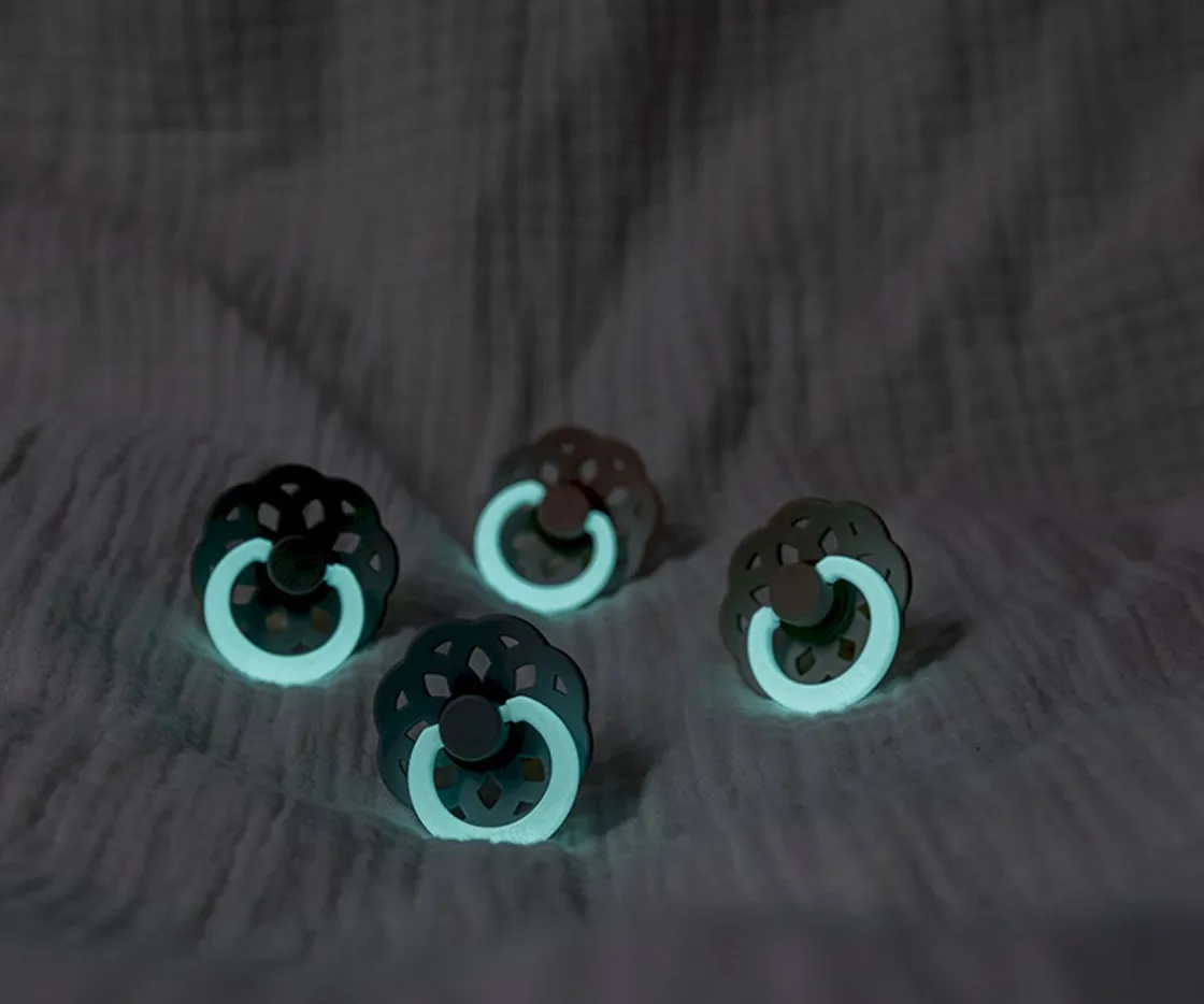 BIBS 2 Chupetes Boheme Nocturnos Blush/Vanilla^ Chupetes Con Diseños