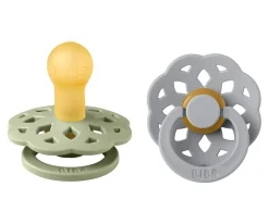 BIBS 2 Chupetes Boheme Sage/Cloud^ Chupetes Con Diseños