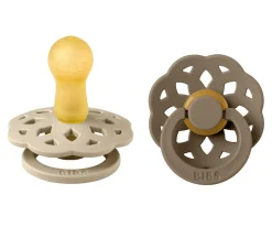 BIBS 2 Chupetes Boheme Vanilla/Dark Oak^ Chupetes Con Diseños