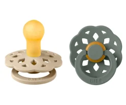 BIBS 2 Chupetes Boheme Vanilla/Pine^ Chupetes Con Diseños