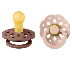 BIBS 2 Chupetes Boheme Woodchuck/Blush^ Chupetes Con Diseños