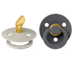 BIBS 2 Chupetes Colour Anatómica Sand/Iron^ Chupetes Con Diseños