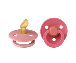 BIBS 2 Chupetes Colour Anatómica Dusty Pink/Coral^ Chupetes Con Diseños