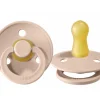 BIBS 2 Chupetes Colour Round Blush/Ivory^ Chupetes Con Diseños