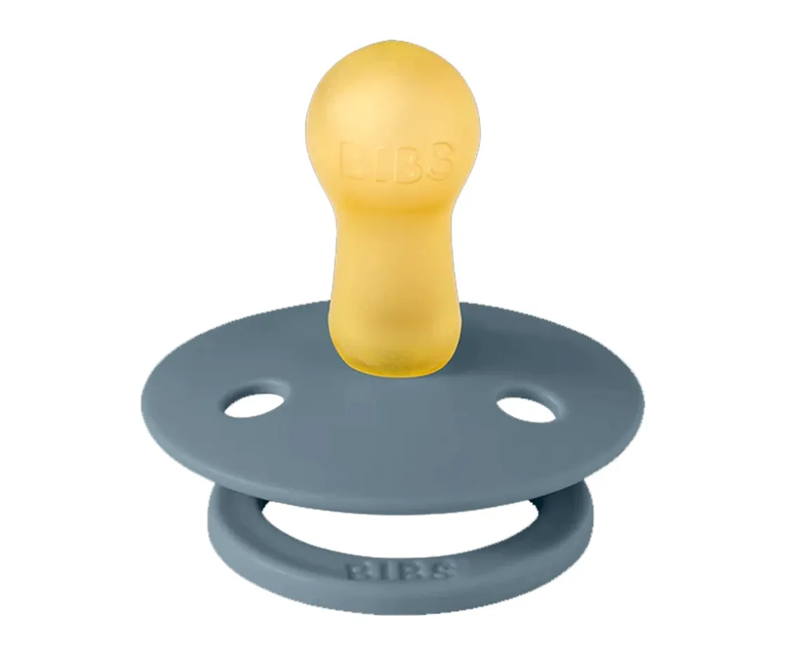 BIBS 2 Chupetes Colour Round Ivory/Petrol^ Chupetes Con Diseños