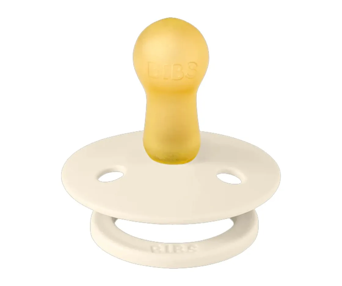 BIBS 2 Chupetes Colour Round Ivory/Petrol^ Chupetes Con Diseños