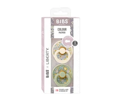 Bibs Liberty 2 Chupetes BIBS Colour Round Liberty Eloise Sage Mix^ Chupetes Con Diseños