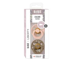 Bibs Liberty 2 Chupetes BIBS Colour Round Liberty Capel Blush Mix^ Chupetes Con Diseños