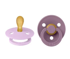 BIBS 2 Chupetes Colour Simétrica Violeta Sky/Mauve^ Chupetes Con Diseños