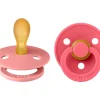 BIBS 2 Chupetes Colour Simétrica Dusty Pink/Coral^ Chupetes Con Diseños