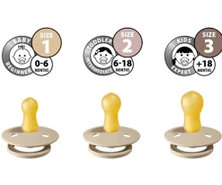 BIBS 2 Chupetes Colours Dark Oak/Vanilla^ Chupetes Con Diseños