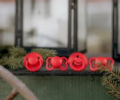 BIBS 2 Chupetes Couture Haze/Caramel Silicona^ Chupetes Con Diseños