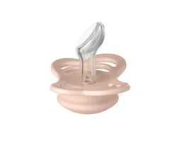 BIBS 2 Chupetes Couture Ivory/Blush Silicona^ Chupetes Con Diseños