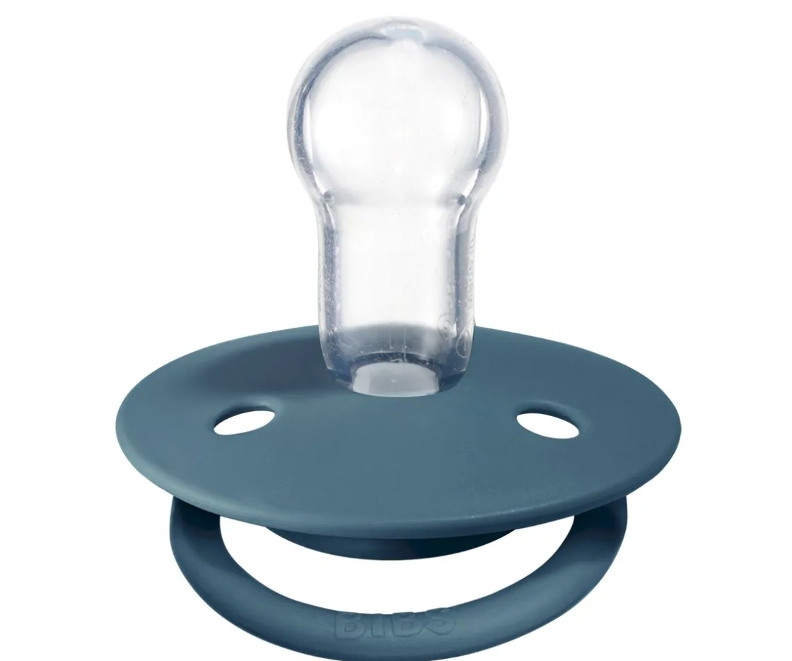 BIBS 2 Chupetes De Lux Mustard/Petrol Silicona^ Chupetes Con Diseños