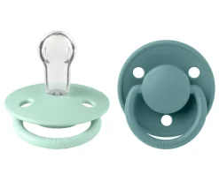 BIBS 2 Chupetes De Lux Nordic Mint/Island Sea Silicona^ Chupetes Con Diseños
