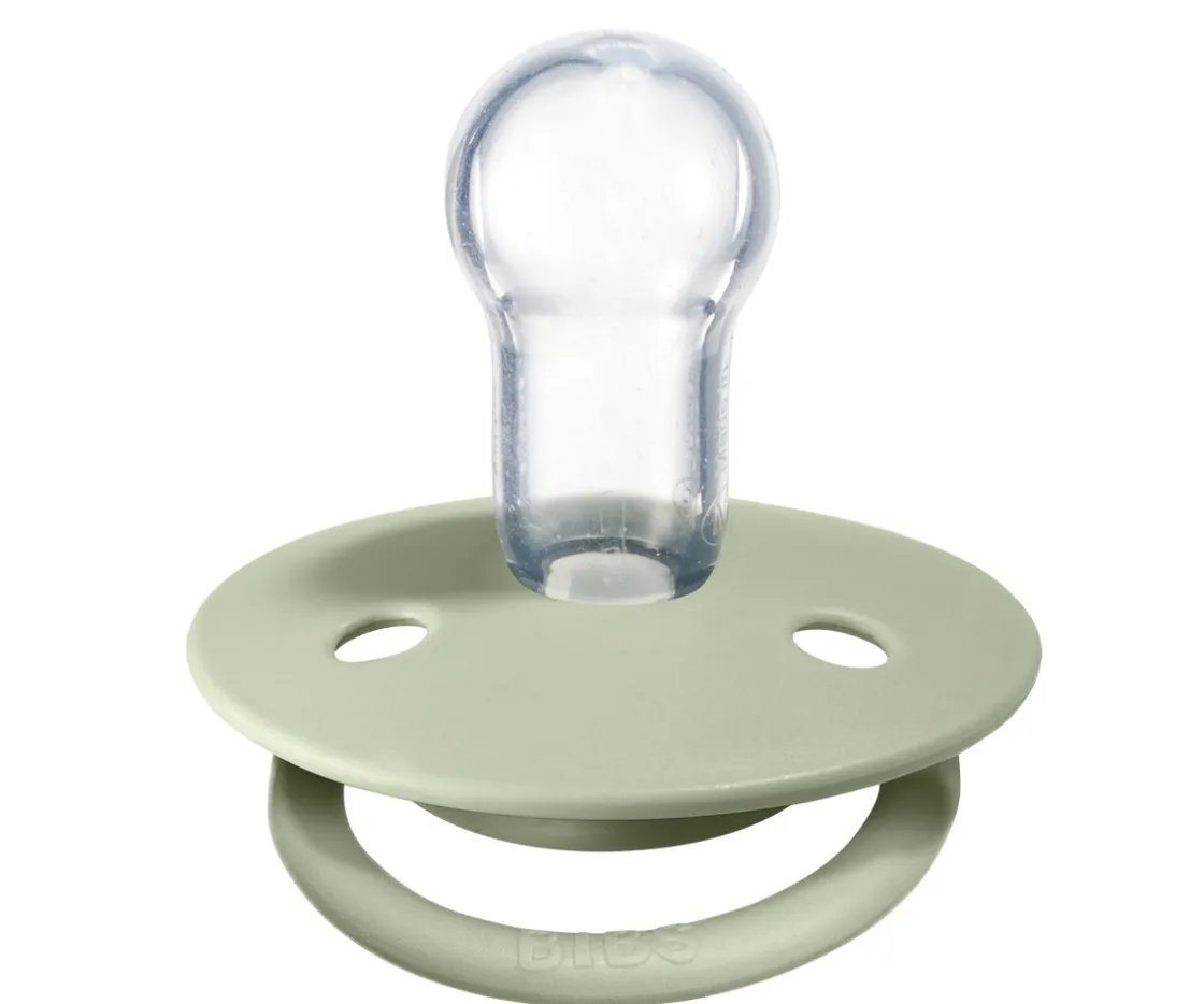 BIBS 2 Chupetes De Lux Sage/Hunter Green Silicona^ Chupetes Con Diseños