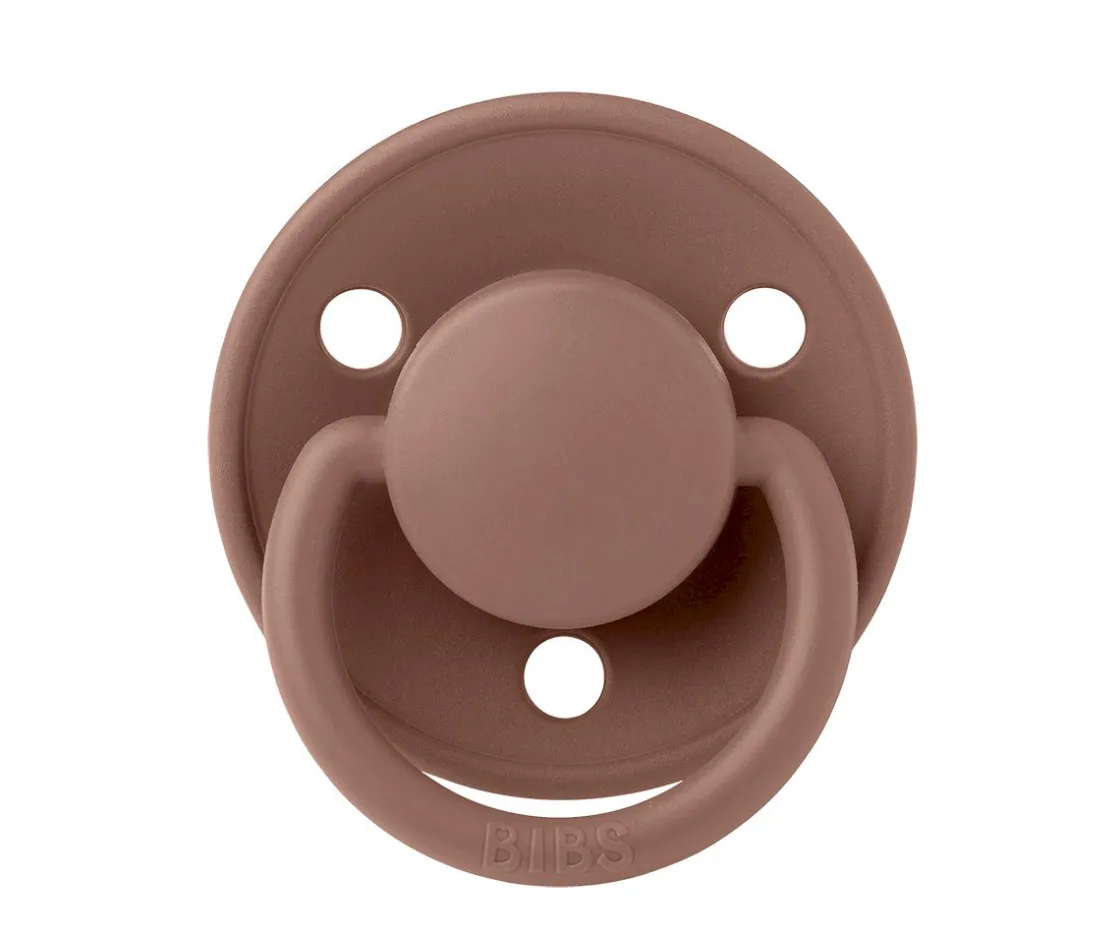 BIBS 2 Chupetes De Lux Woodchuck/Blush Silicona^ Chupetes Con Diseños