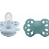 BIBS 2 Chupetes Infinity Simétrica Baby Blue/Island Sea^ Chupetes Con Diseños