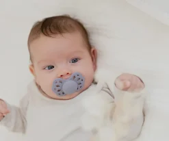 BIBS 2 Chupetes Infinity Simétrica Ivory/Blush^ Chupetes Con Diseños