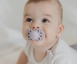 BIBS 2 Chupetes Infinity Simétrica Ivory/Blush^ Chupetes Con Diseños