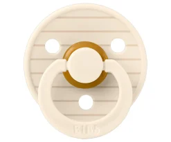 BIBS 2 Chupetes Studio Colour Round Pin Ivory Vanilla Mix^ Chupetes Con Diseños