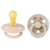 BIBS 2 Chupetes Studio Colour Round Ladybug Blush Mix^ Chupetes Con Diseños