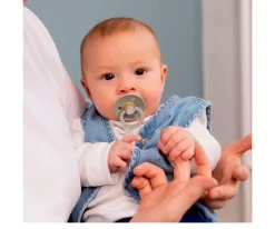 BIBS 2 Chupetes Studio Colour Round Jasmine Sage Mix^ Chupetes Con Diseños