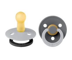 BIBS 2 Chupetes Studio Colour Fusion Round Cloud Iron mix^ Chupetes Con Diseños