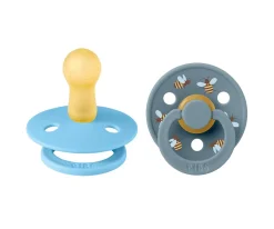 BIBS 2 Chupetes Studio Colour Round Bumblebee Breeze Mix^ Chupetes Con Diseños