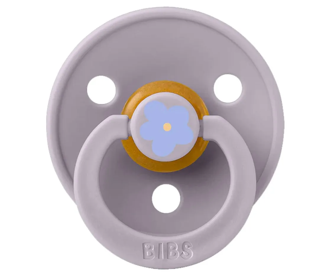 BIBS 2 Chupetes Studio Colour Round Jasmine Fossil Grey Mix^ Chupetes Con Diseños